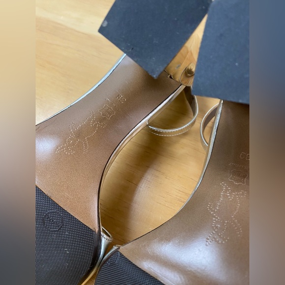 Marni silver leather strap mirrored block heel with ankle strap • size: 39 - Picture 7 of 7